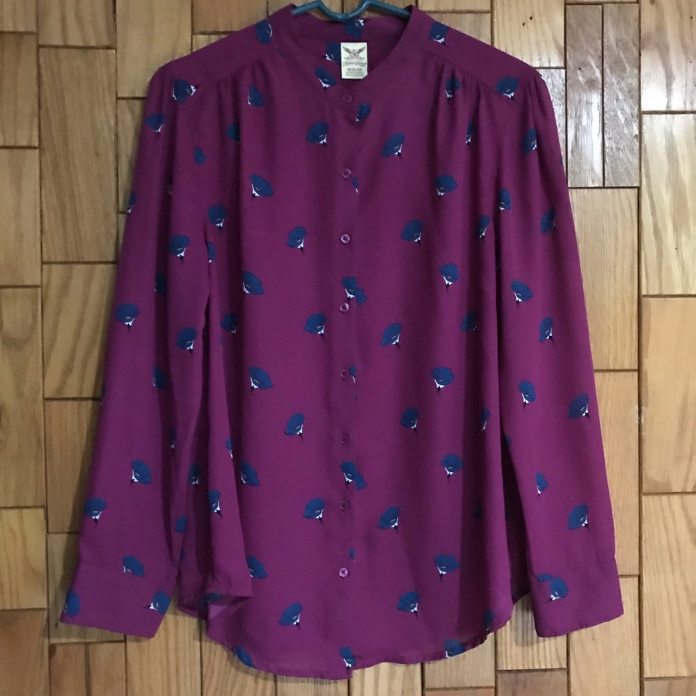 *SOLD* Floral Buttondown